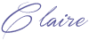signature manscrite de claire